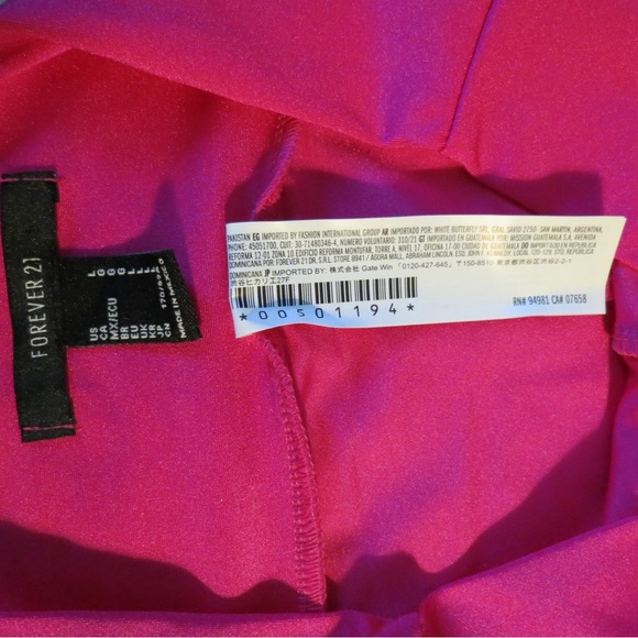 Fuchsia Ankle Length Forever 21 Leggings - Picture 4 of 5